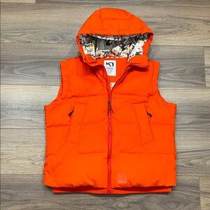 Kari Traa Rothe Down Vest in Tango Orange Size XL